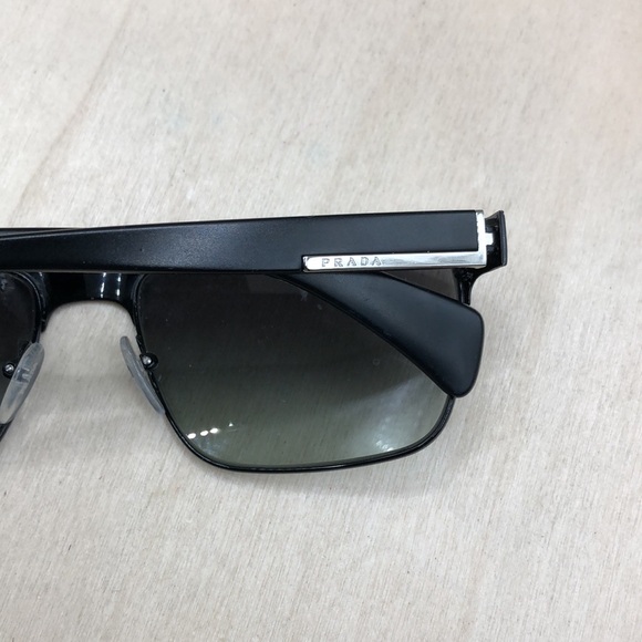 Prada SPR 510 Sunglasses Rectangular Logo Polzarized Italy Authentic - Picture 6 of 12
